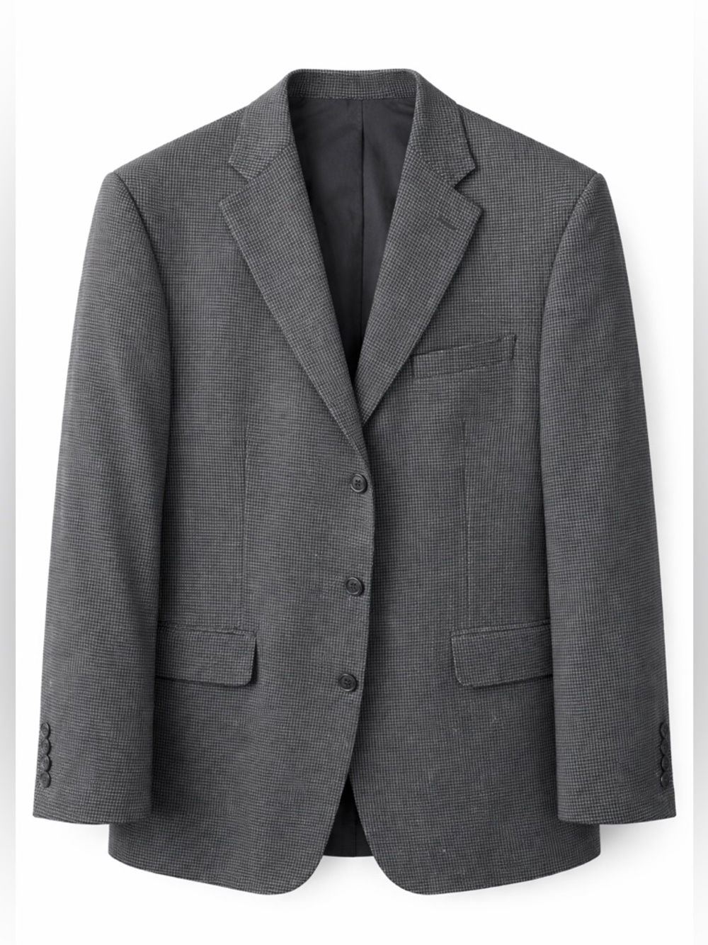 Haggar Men's Charcoal Micro-Pattern Blazer
